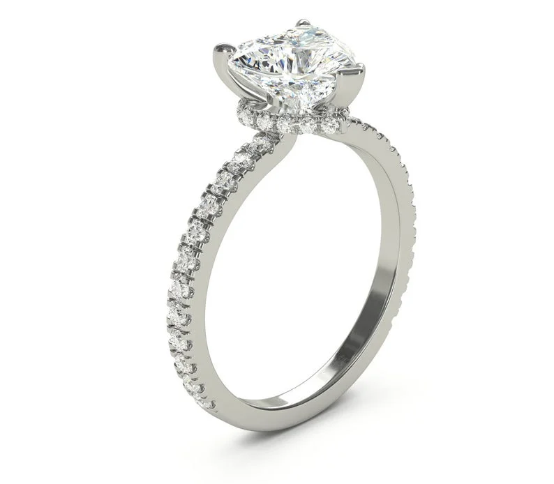2.00 Ct Brilliant Heart Shaped Diamond Bridal Rings Solid 950 Platinum