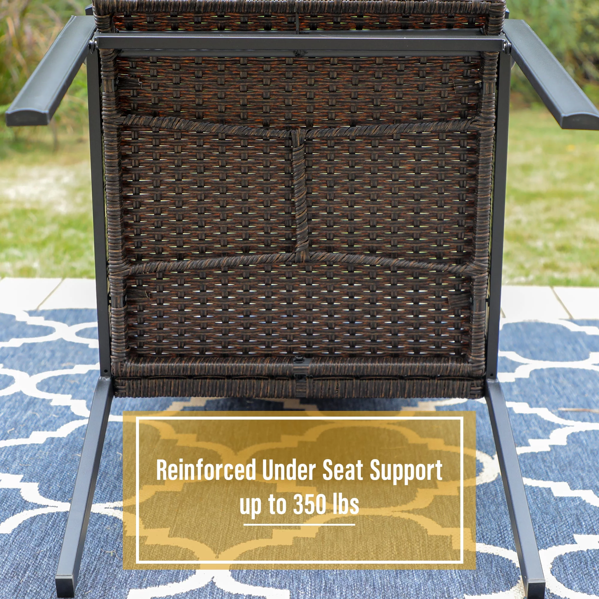 Sophia & William 9 Pieces Wicker Rattan Outdoor Patio Dining Set
