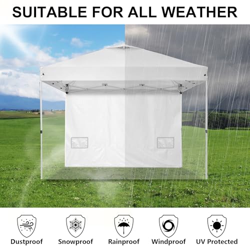 SANWAY 10x10 Pop Up Canopy Tent with Sidewalls x 4 &ndash; Easy Setup Canopy Tent, Waterproof, UV-Resistant
