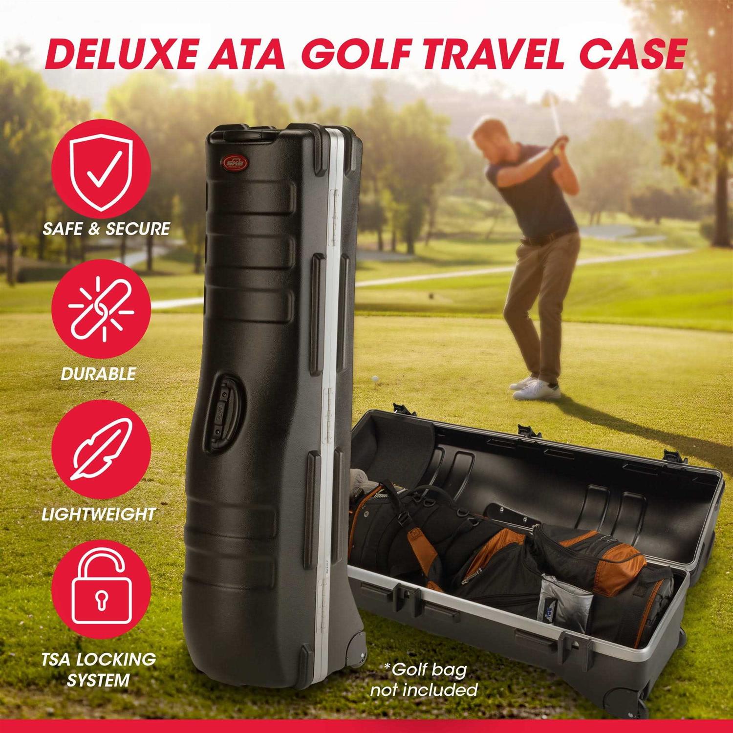 Deluxe Staff ATA SKB Golf Travel Case - Sports Supplies Online Store