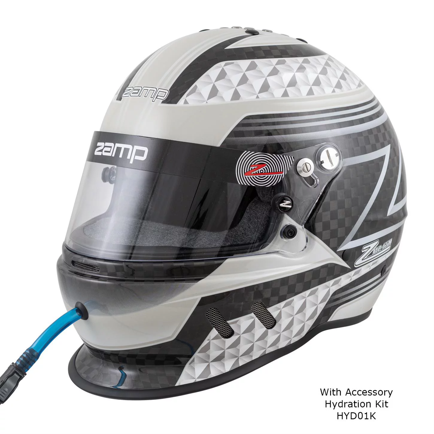 Zamp RZ-65D Carbon SA2020 Helmet, Black/Gray, Medium