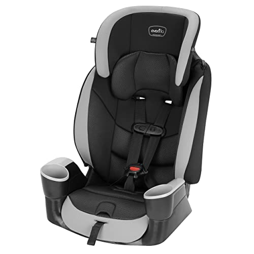 Evenflo Maestro Sport Harness Highback Booster Car Seat, 22 to 110 Lbs., Granite Gray, Polyester