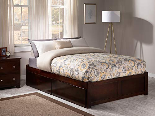 AFI Concord Platform Bed with Footboard & Storage Drawers