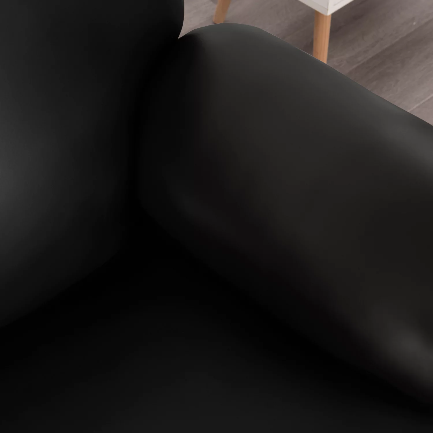 PU Leather Recliner Chair Cover 4-Pieces Waterproof Stretch Reclining Armchair Couch Slipcover Furniture Protector with Pockets, 1 Seater/Black