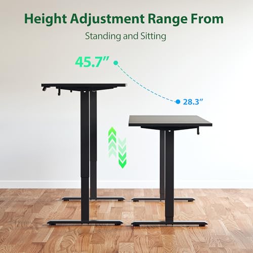 Agilestic L Shaped Electric Standing Desk with 2 Drawers, 63 Inch Ergonomic Adjustable Height Desk with Storage