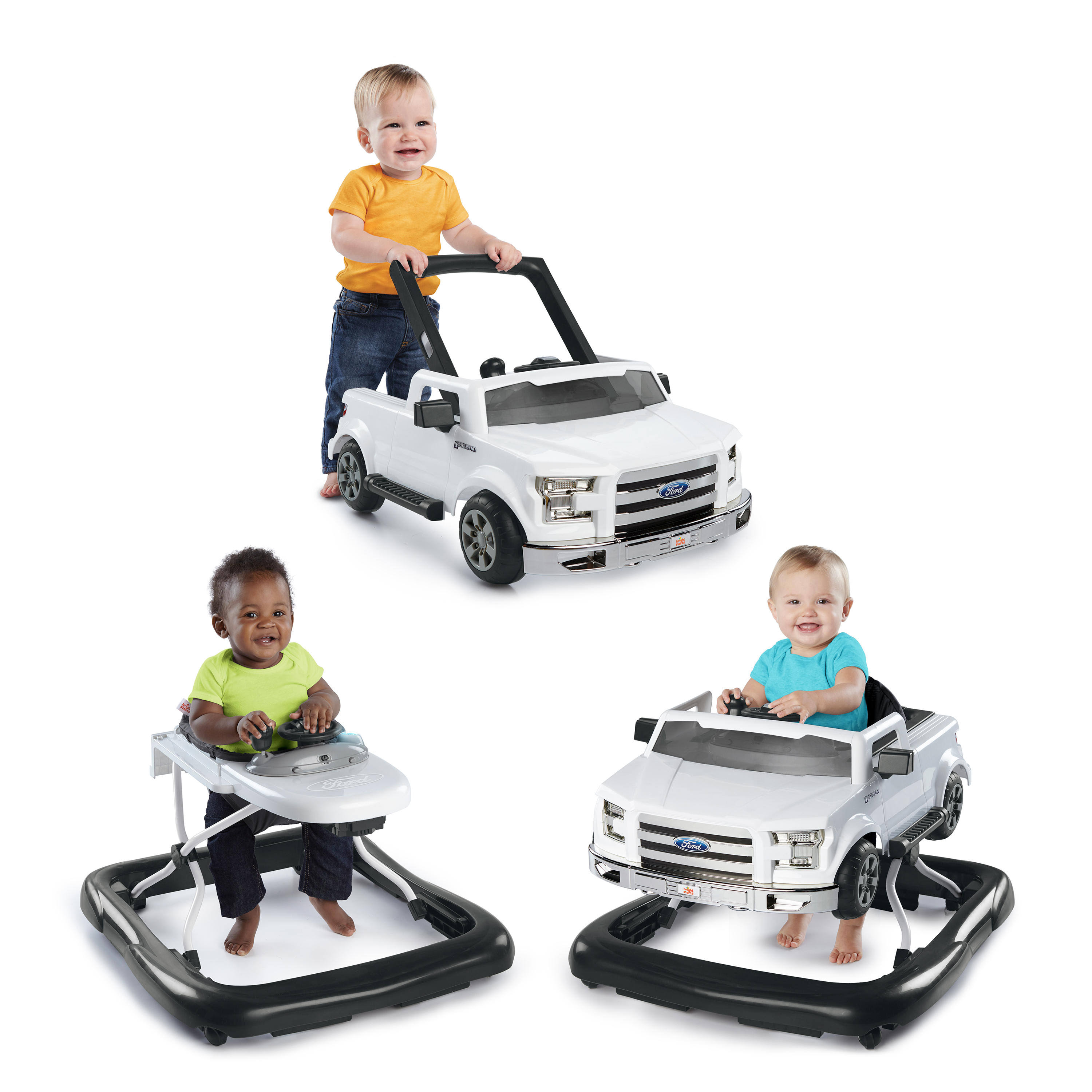 Bright Starts 3 Ways to Play Walker - Ford F-150, White