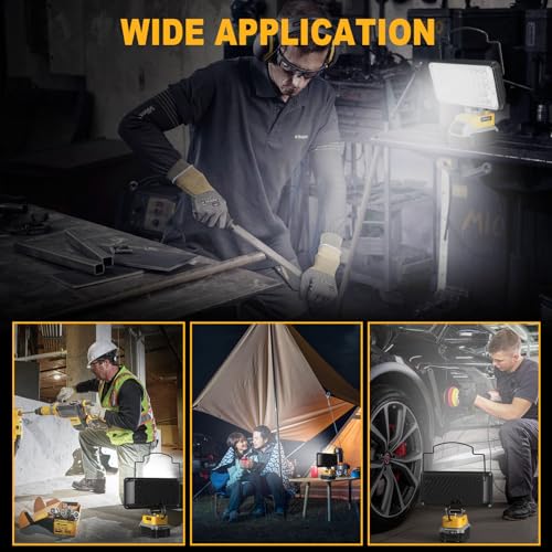 Cordless 20V Max LED Work Light for Dewalt 20V Battery