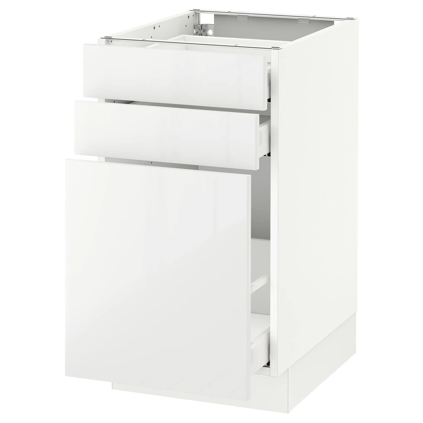 IKEA - SEKTION Base cabinet/p-out storage/2 Drawer, White Maximera/Ringhult White, 18x24x30 19034142