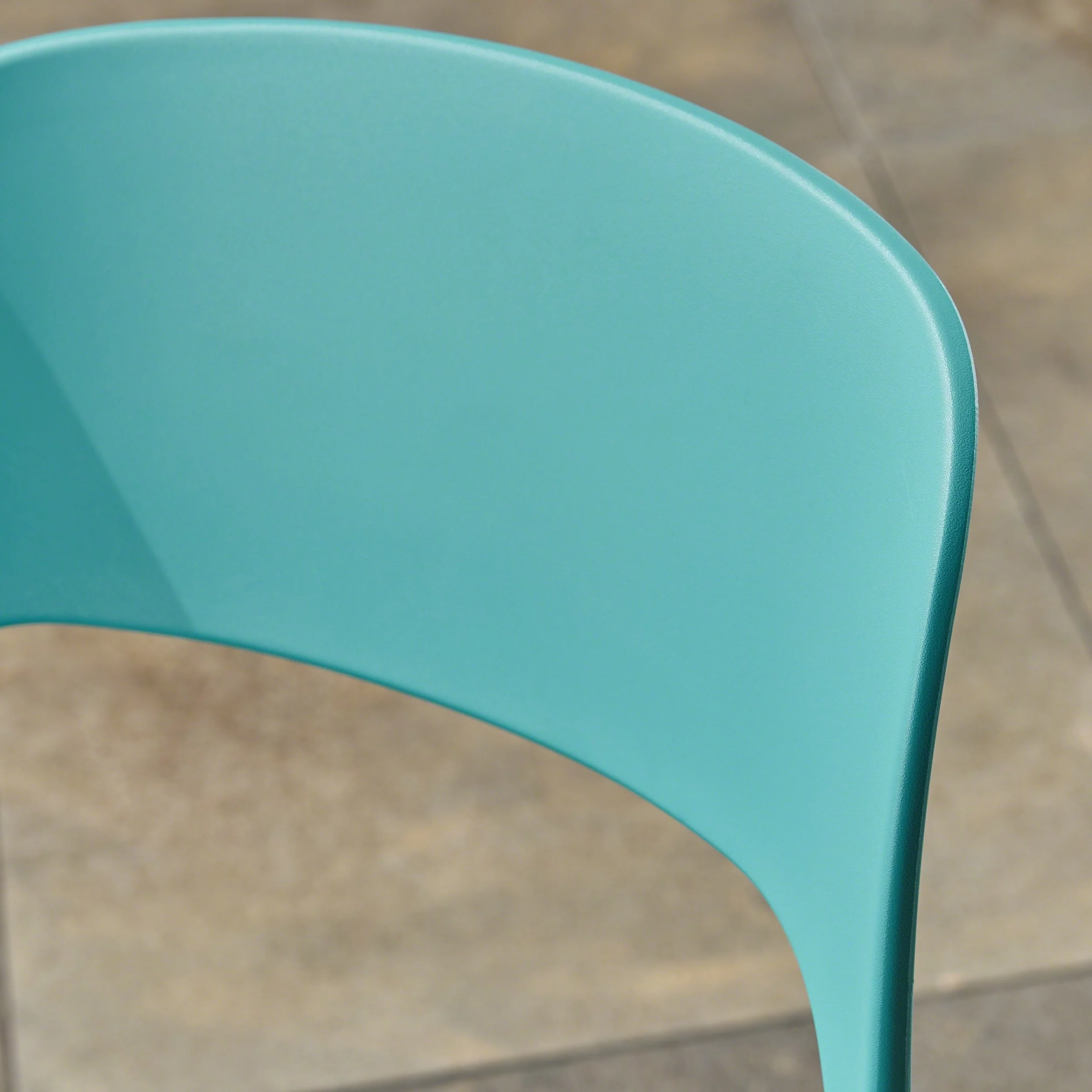 Christopher Knight Home Katherina Outdoor Plastic Stacking Dining Chairs (Set of 4) by Teal