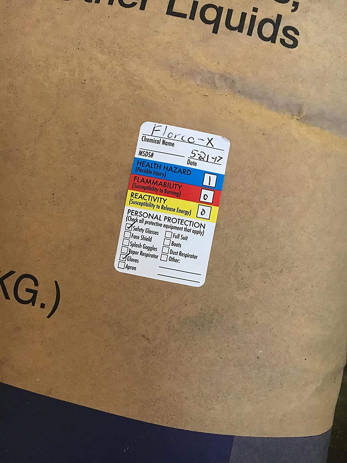 SDS Stickers/MSDS Stickers, 1.5”x2.5”, Roll of 250, Right to Know - Chemical Identifying and Marking, Self Adhesive Pack of 2