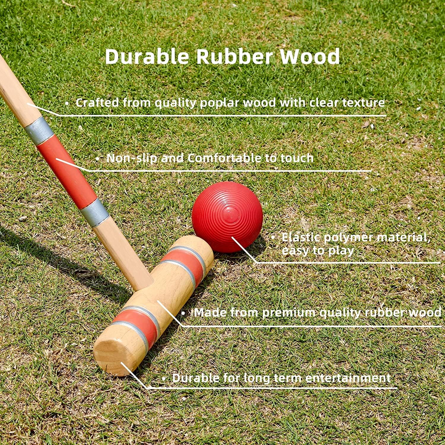Pointyard Six Player Croquet Set
