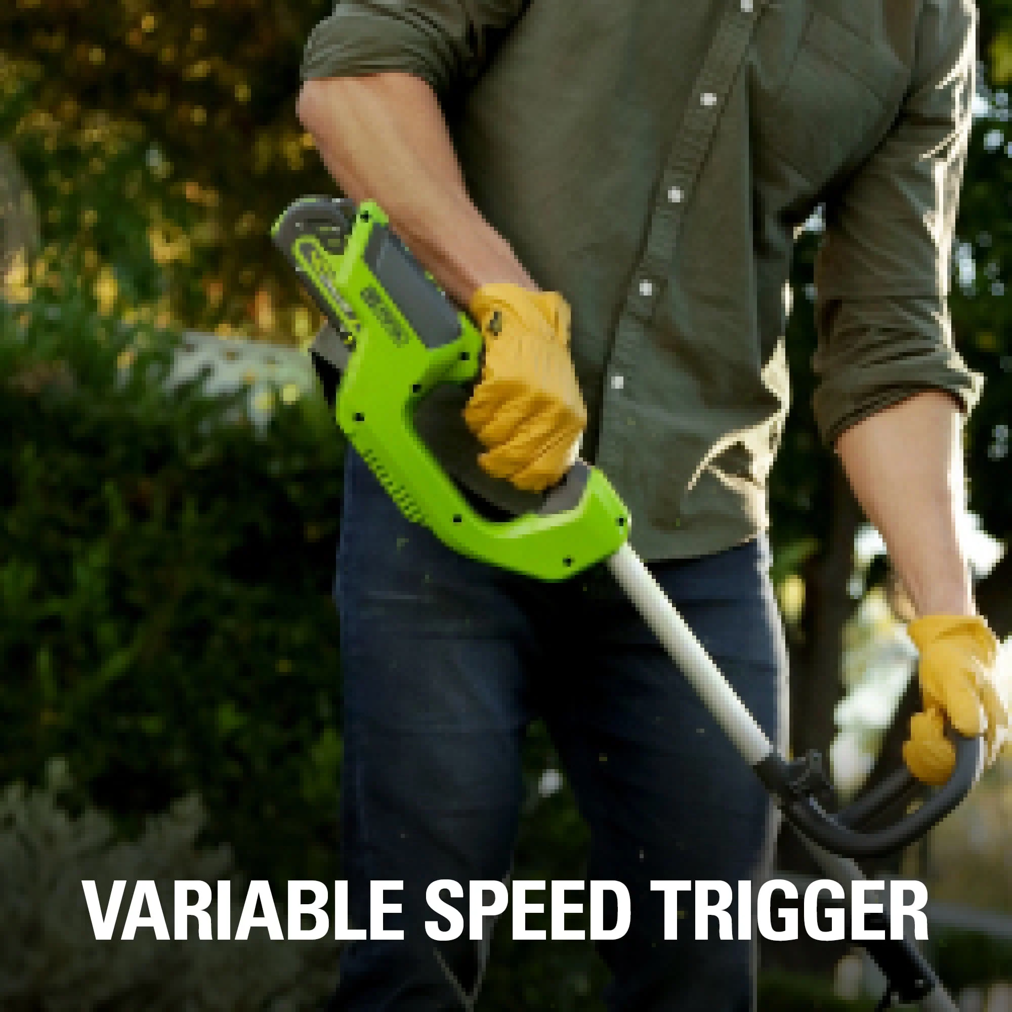 Greenworks 40V 12 String Trimmer with 2.0 Ah Battery & Charger 2101602