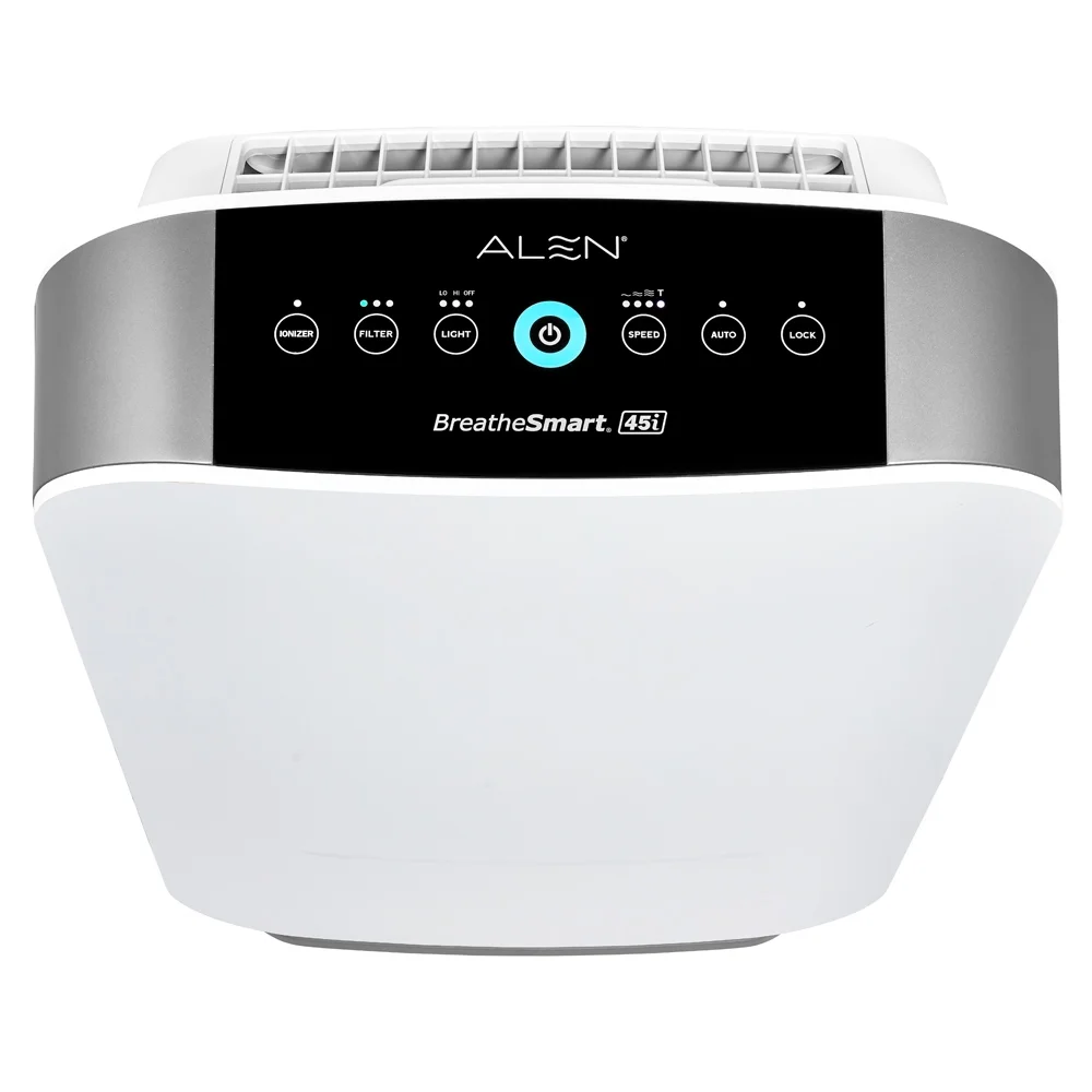 Alen BreatheSmart 45i Air Purifier with VOC/Smoke, True HEPA Filter for Smoke and Odors - 800 SqFt - White