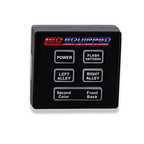 LEDQUSA Condor TIR Emergency 3 Watt Low Profile Magnetic Roof Mount Mini LED Light Bar 23in (Red)