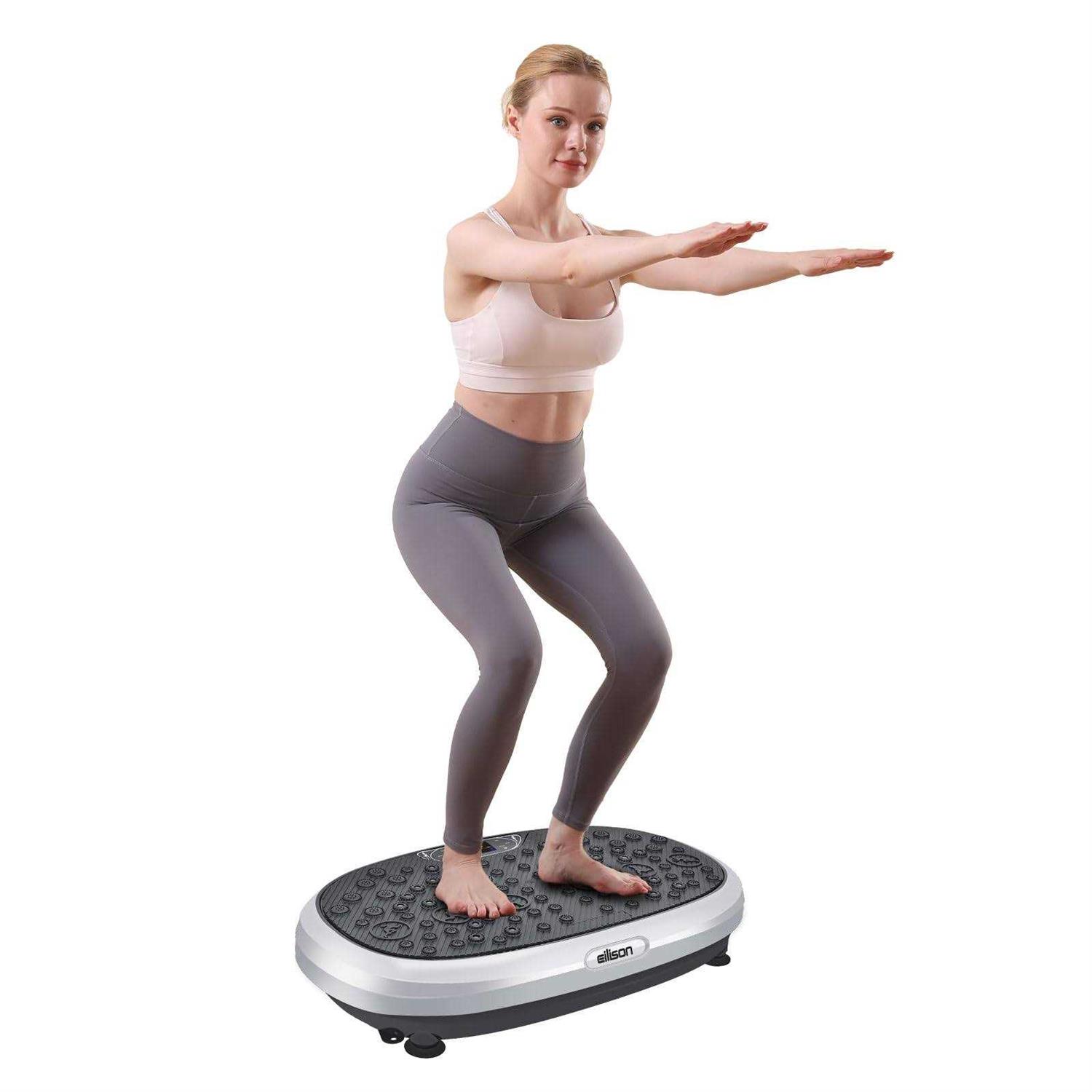 Eilison Fitmax 3D Xl Vibration Plate Exercise Machine Whole Body Workout Vibration Platform w/Loop Bands - Sports Supplies Online Store