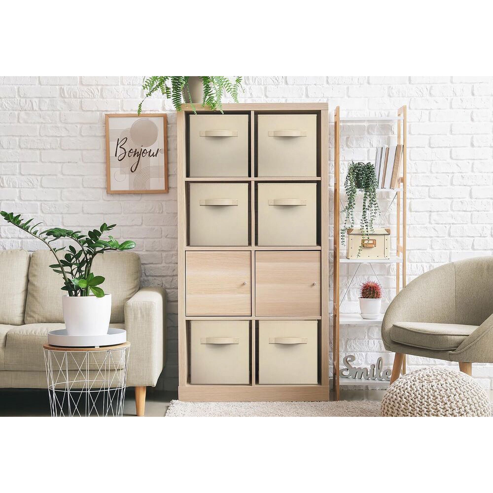 11Foldable Storage Cube Basket, Lightweight Organizer 5 Colors Choose for Bedroom, Living Room, Office, Kitchen