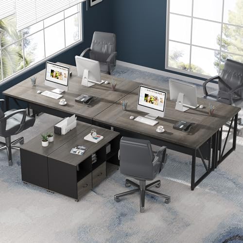 Tribesigns 63 inches Executive Desk and 47" lateral File Cabinet