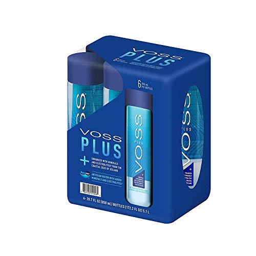 Voss Artesian Plus Still Water with Aquamin, 850ml Plastic Bottles (12 Bottles)
