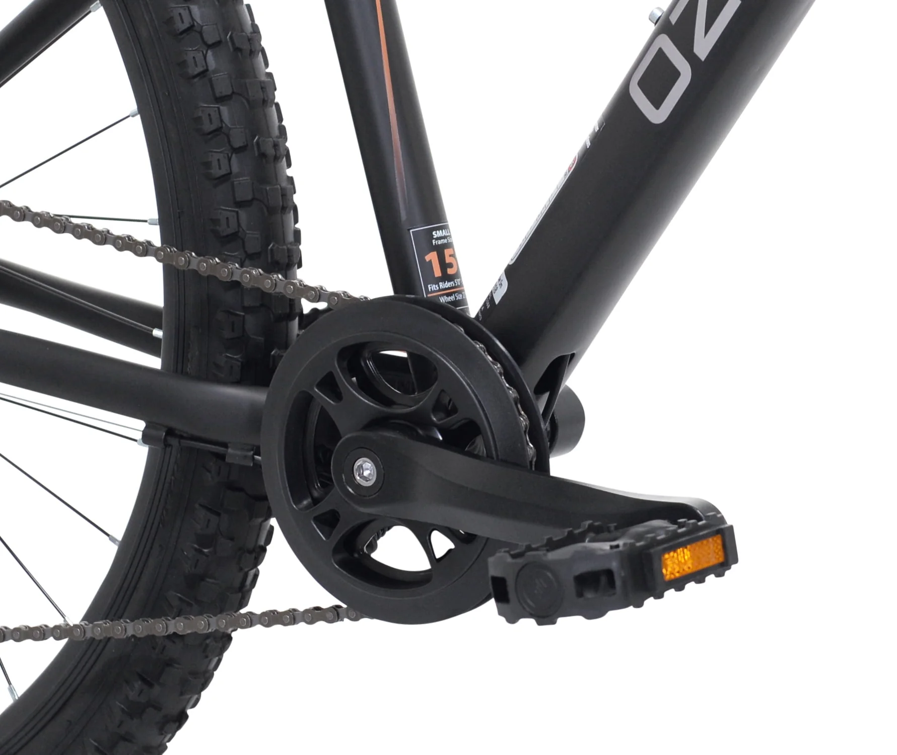 Ozark Trail 27.5 Vibe Mountain Bike, Medium Frame, Black, Adult, Unisex