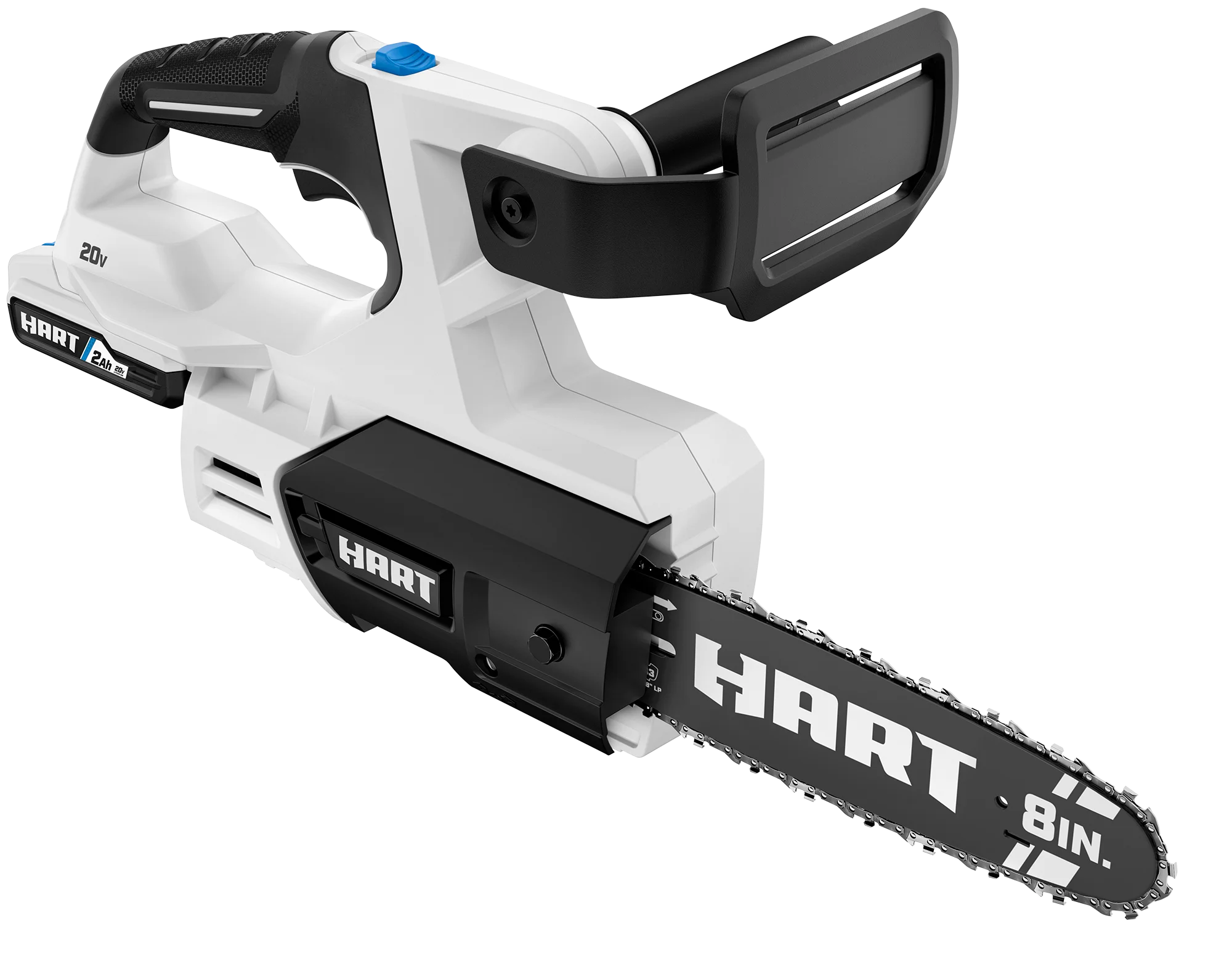 HART 20-Volt 8-inch Battery-Powered Pruning Chainsaw Kit, (1) 2.0Ah Lithium-Ion Battery
