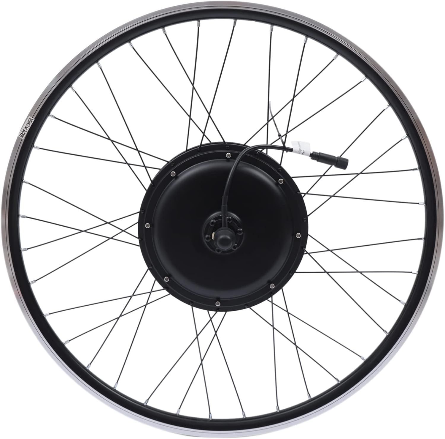 Brushless and Gearless 205 Series Wheel Motor Electric Bicycle Conversion Kit,Low Noise 5 Speed Gears,Ebike Rear Motor Wheel LCD Display,Rear Hub