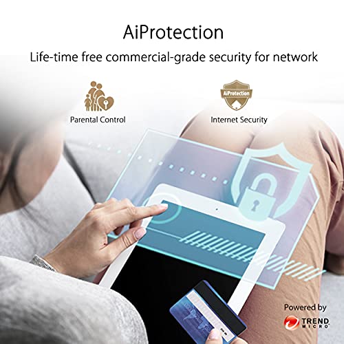 ASUS ZenWiFi AX6600 Tri-Band Mesh WiFi 6 System (XT8 1PK) - Whole Home Coverage up to 2750 sq.ft & 4+ rooms, AiMesh
