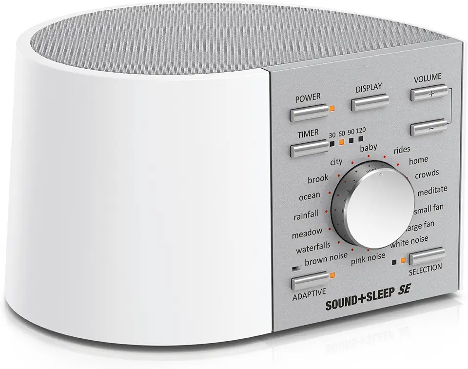 Adaptive Sound Technologies Sound + Sleep SE Noise Machine - White Noise Machine - Non-Looping Environmental/Nature Sounds for Sleep & Relaxation