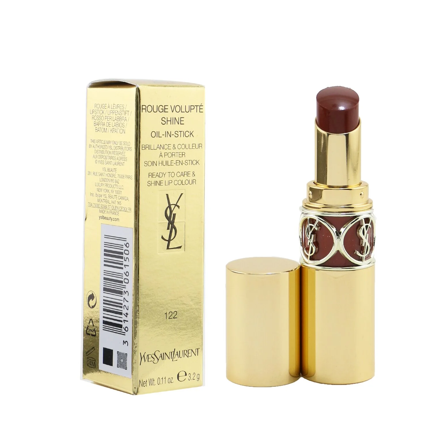 Yves Saint Laurent Rouge Volupte Shine - # 129 Carmine Retro 3.2g/0.11oz