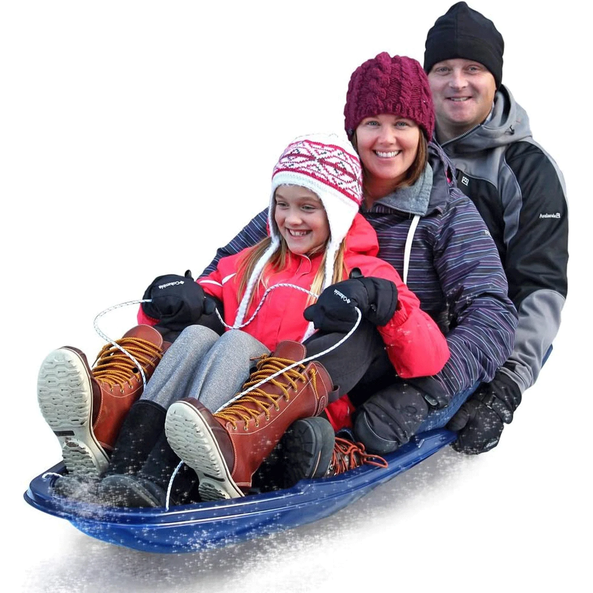 Paricon Flexible Flyer Winter Trek 66" Utility Snow Sled with Tow Rope