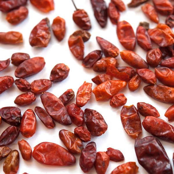 Pequin Chiles, De-Stemmed - 5 lb. Bulk