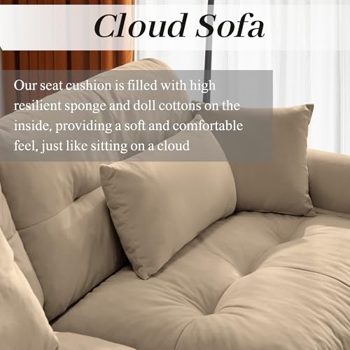 130" Modular Sectional Sofa,Velvet Upholstered Couches for Living Room,3 Seater Green Sofa Couch with Movable Ottoman