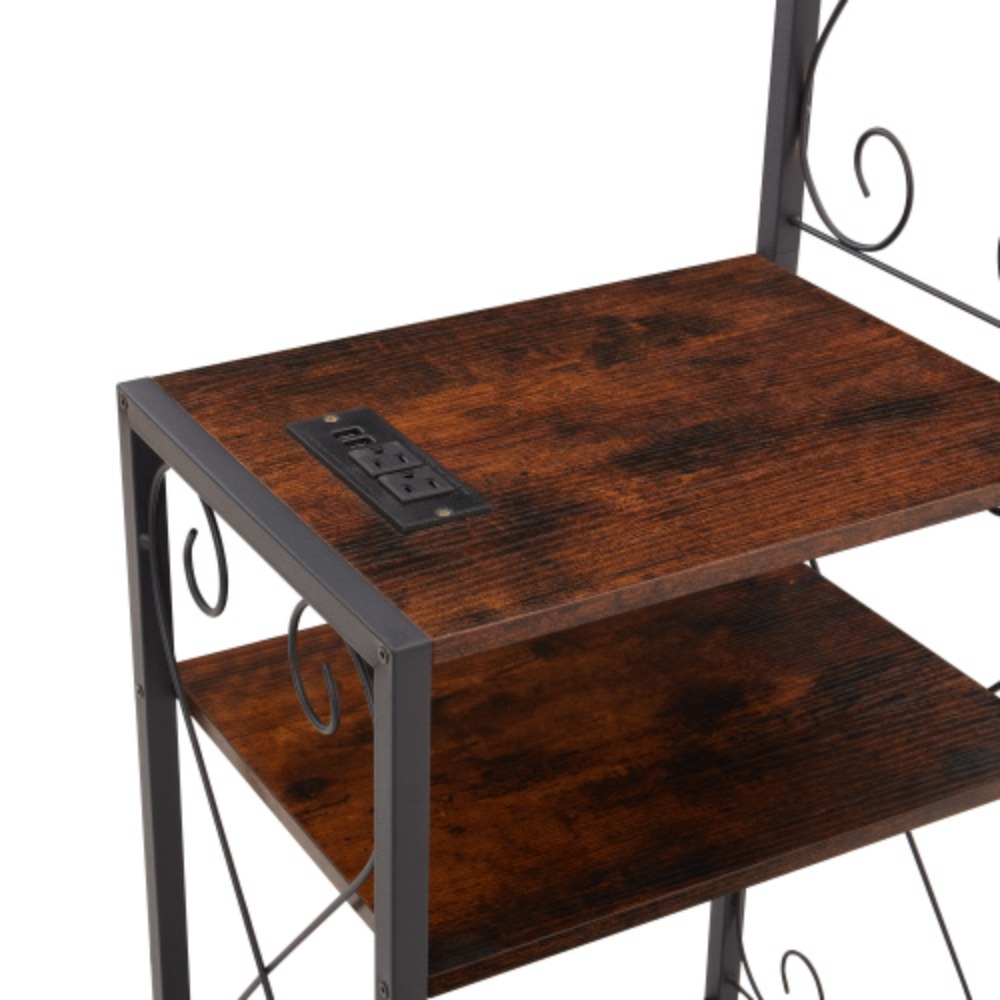 Queen Bed Frame with 2 Nightstands Headboards with Storage Cabinet, Headboard with Shelves