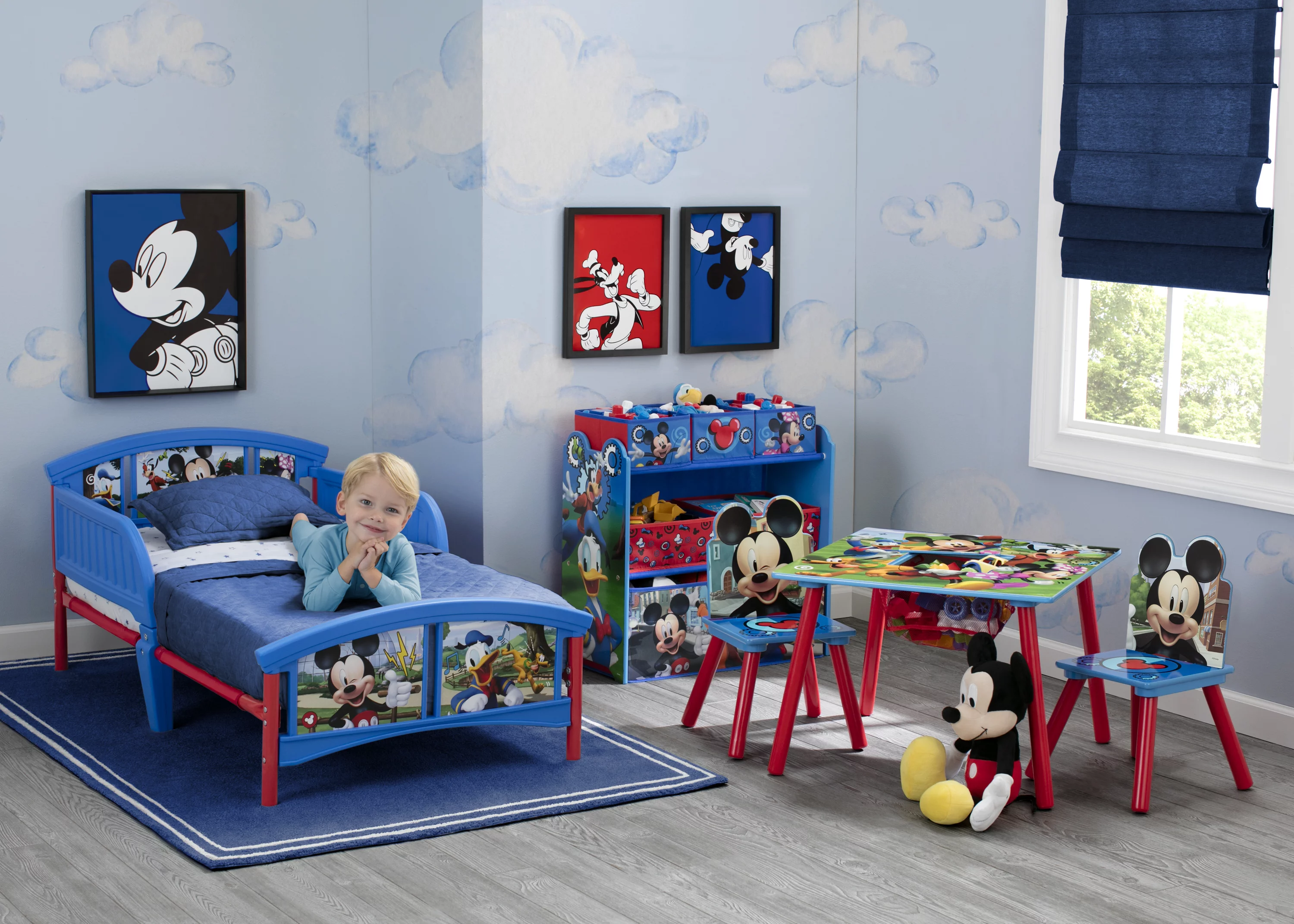 Delta Children Disney Mickey Mouse Plastic Toddler Bed, Multiple Characters - Curated Treasures Market