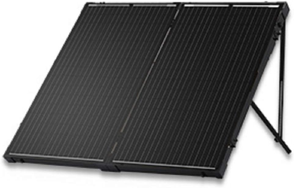 Renogy 200 Watt 12 Volt Monocrystalline Off Grid Portable Foldable 2Pcs 100W Solar Panel Suitcase Built-in Kickstand with Waterproof 20A Charger