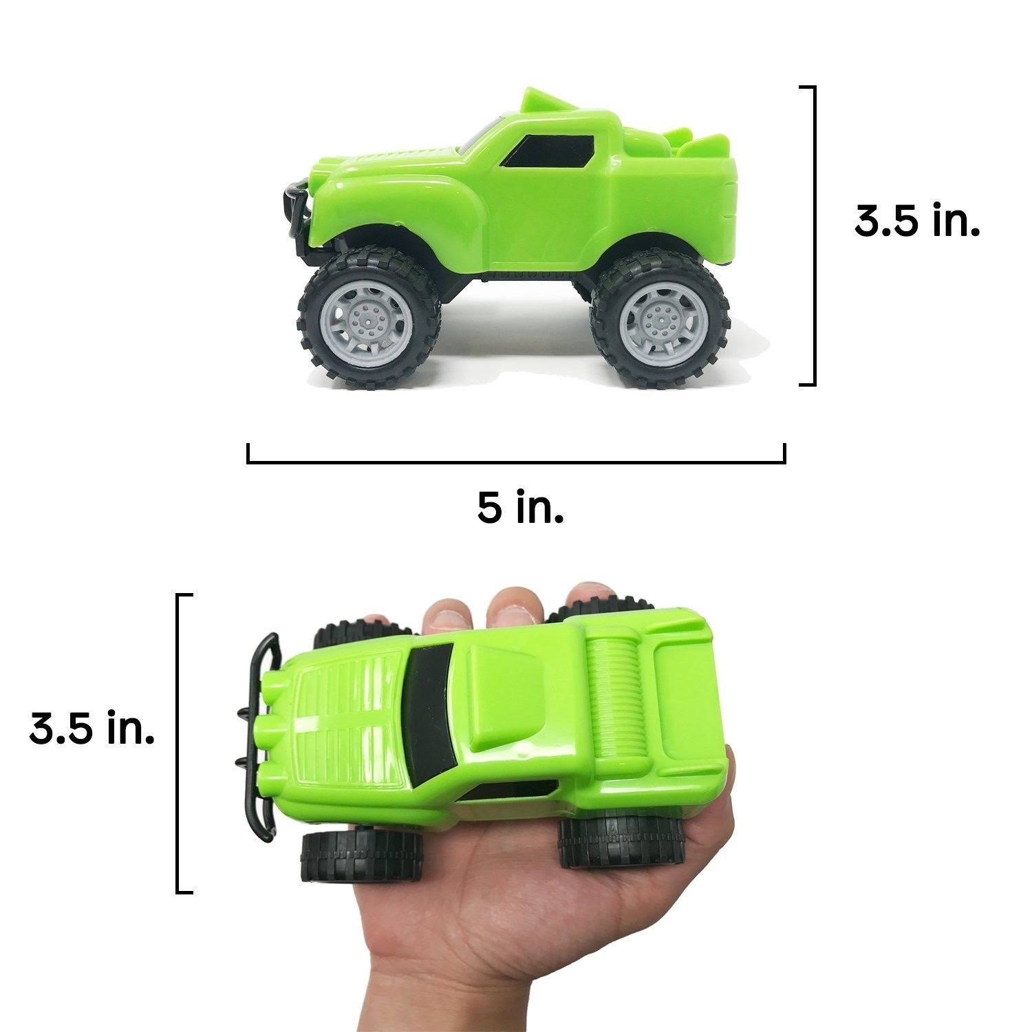 Boley 5-in-1 Big Rig Hauler Truck Carrier Toy Complete Trailer with Construction Signs and Monster Jam Trucks Great Toy for Boys