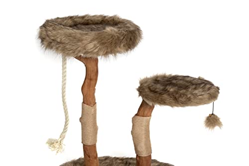 MAU Modern Cat Tower - Wooden Cat Scratching Tree & Condo - Luxury Collection - Cat Lovers Gift