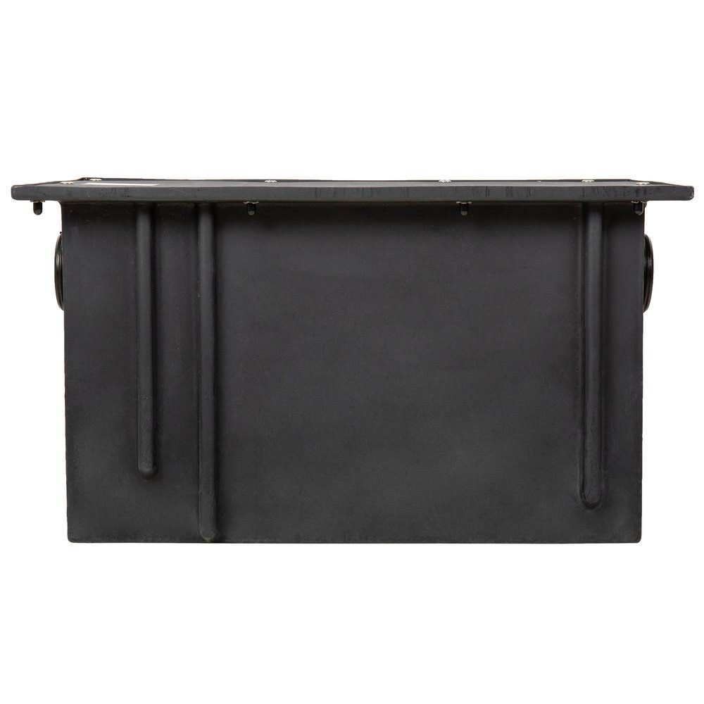50 lb Capacity 25 GPM Plastic Grease Trap with 3x22 Threaded Connections u0026 Flow Control Device, Ashland PolyTrap (4825)