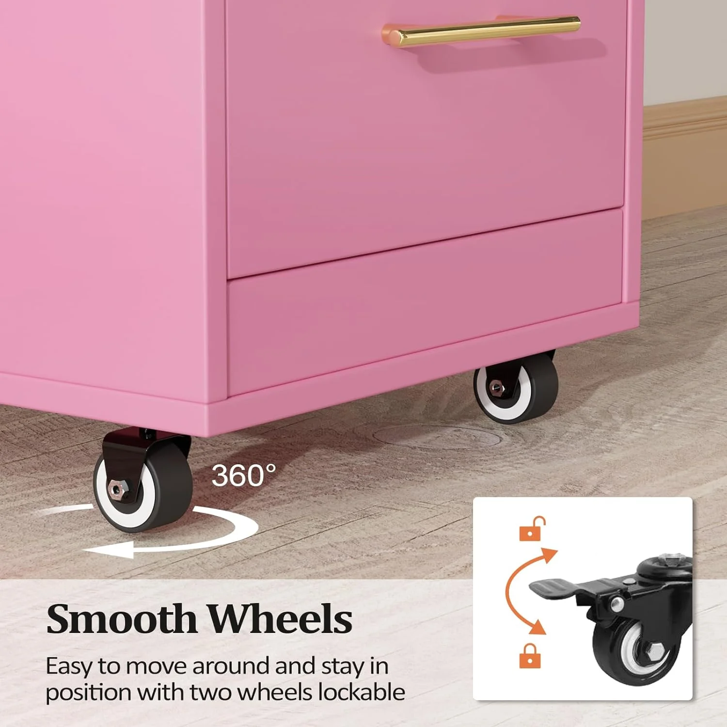 OmySalon Wood Salon Trolley Cart with Wheels, Hair Cart Mobile Storage Cabinet, Hairdressing Styling Tools Organizer