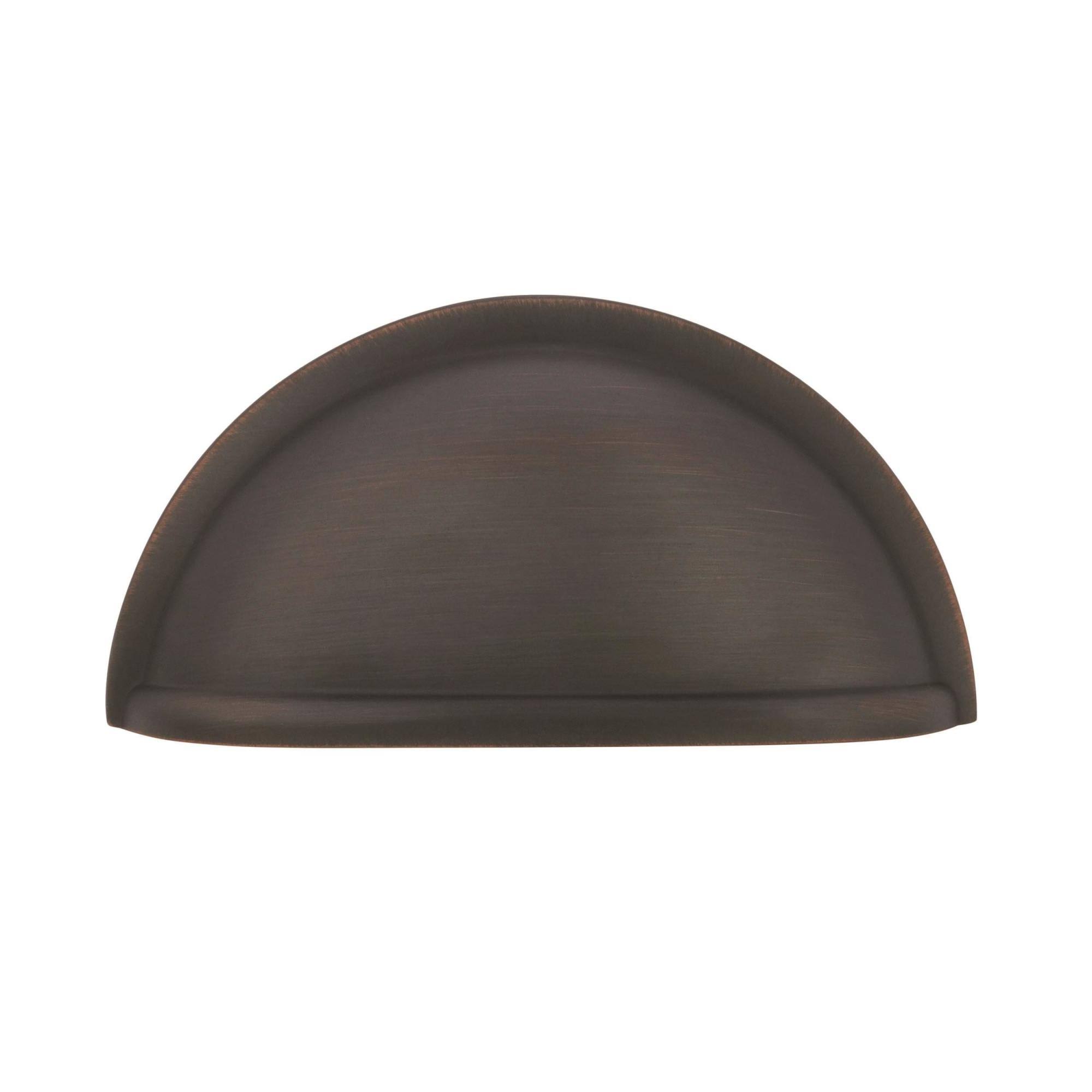Amerock BP53010-25PACK Allison Value Hardware 3 inch Center to Center Cup Cabinet, Oil Rubbed Bronze