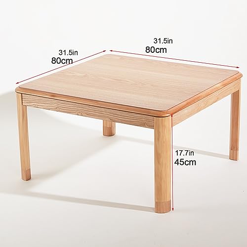 Kotatsu Table Blanket with Electric Heater, Japanese Furniture Futon Floor Table Set, Bedroom Tatami Heated Stove