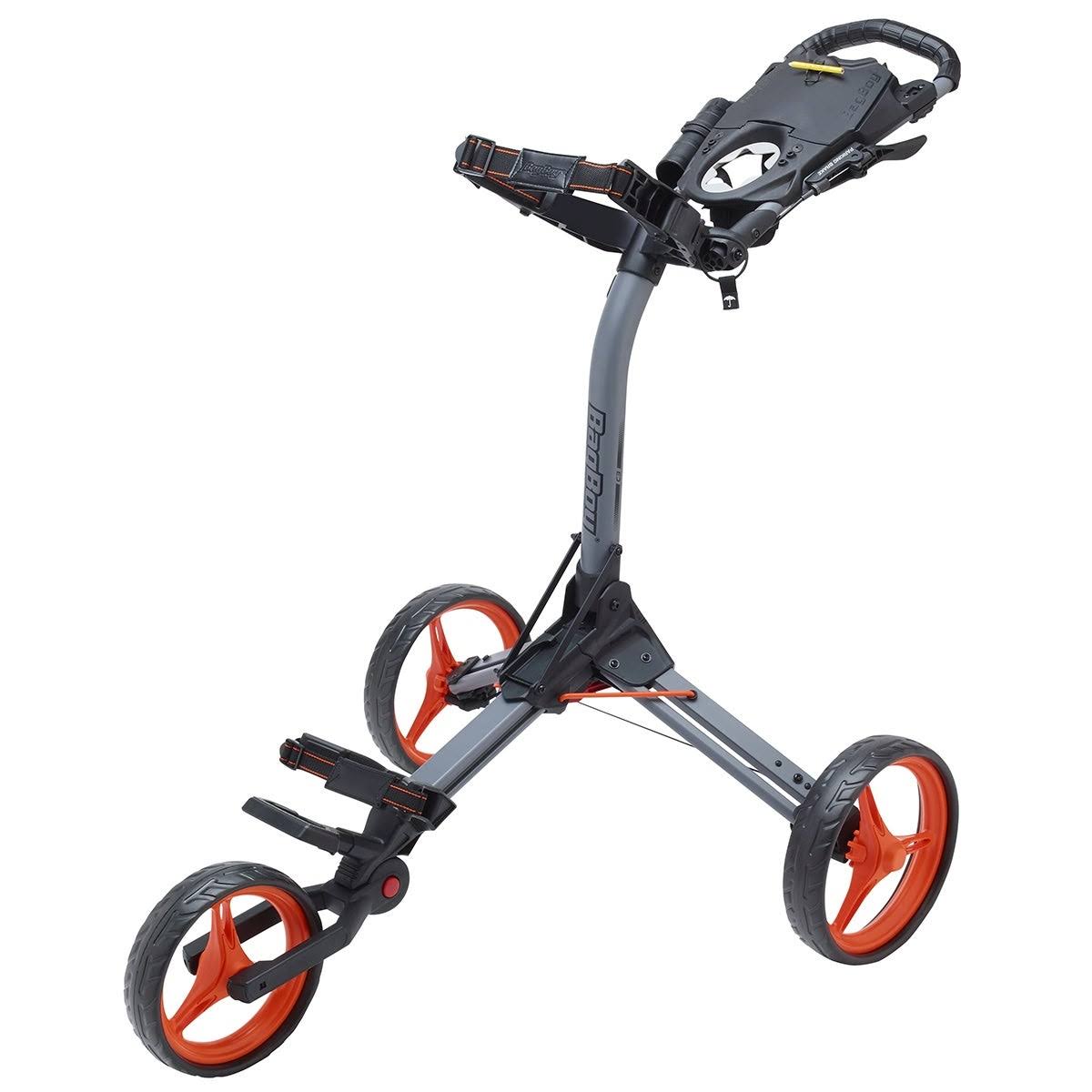 Bag Boy Compact 3 Push Cart - Silver/Black