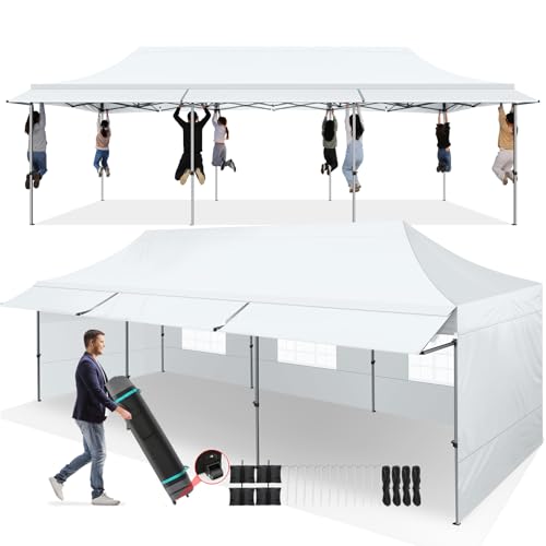 COBIZI 10x10 Pop Up Canopy Tent with Awning