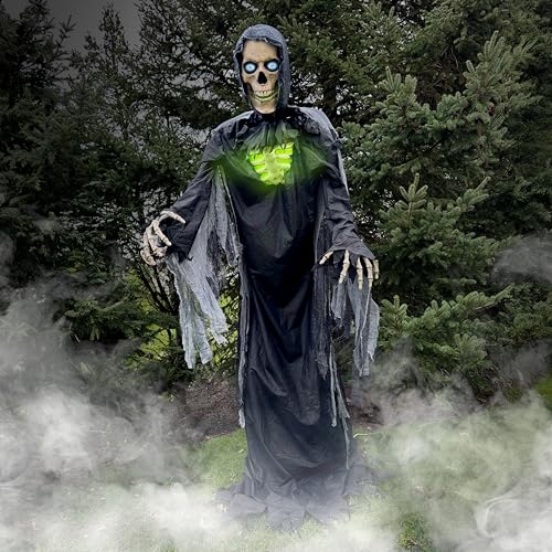 Haunted Hill Farm Motion-Activated 7.5-Ft. Tall Smoldering Ghoul