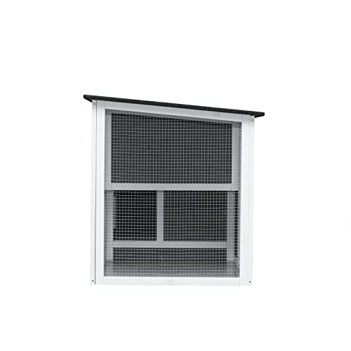 122" Large Chicken Coop with Run,Outdoor Chicken Run W/Nesting Box & Perch,Wooden Hen House W/Ramp & Sliding Trays