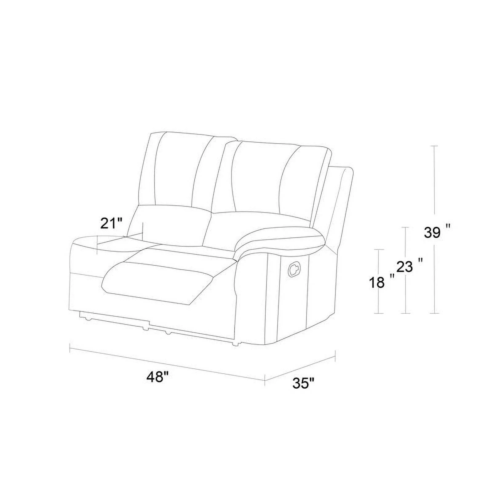 Titan Furnishings Transitional Chanille Fabric Power Reclining Sectional - Brown