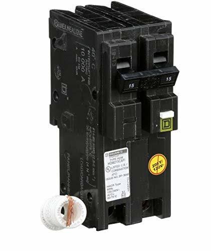 Square D by Schneider HOM215CAFIC Homeline 15 Amp Two-Pole CAFCI Circuit Breaker