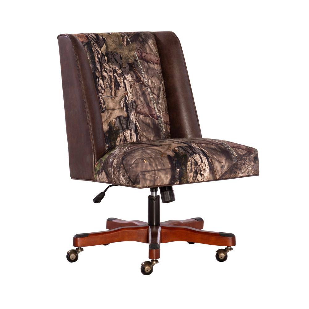 Linon Home Decor Draper Mossy Oak Camo Adjustable Office Chair, Camoflouge
