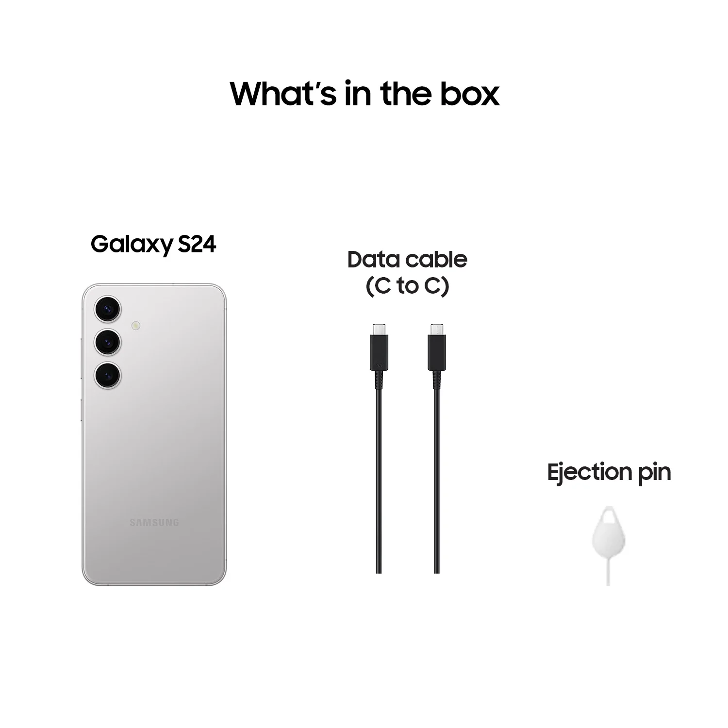 Samsung Galaxy S24 256GB Unlocked Android Smartphone with 50MP Camera, 8K Video, Long Battery – Marble Gray