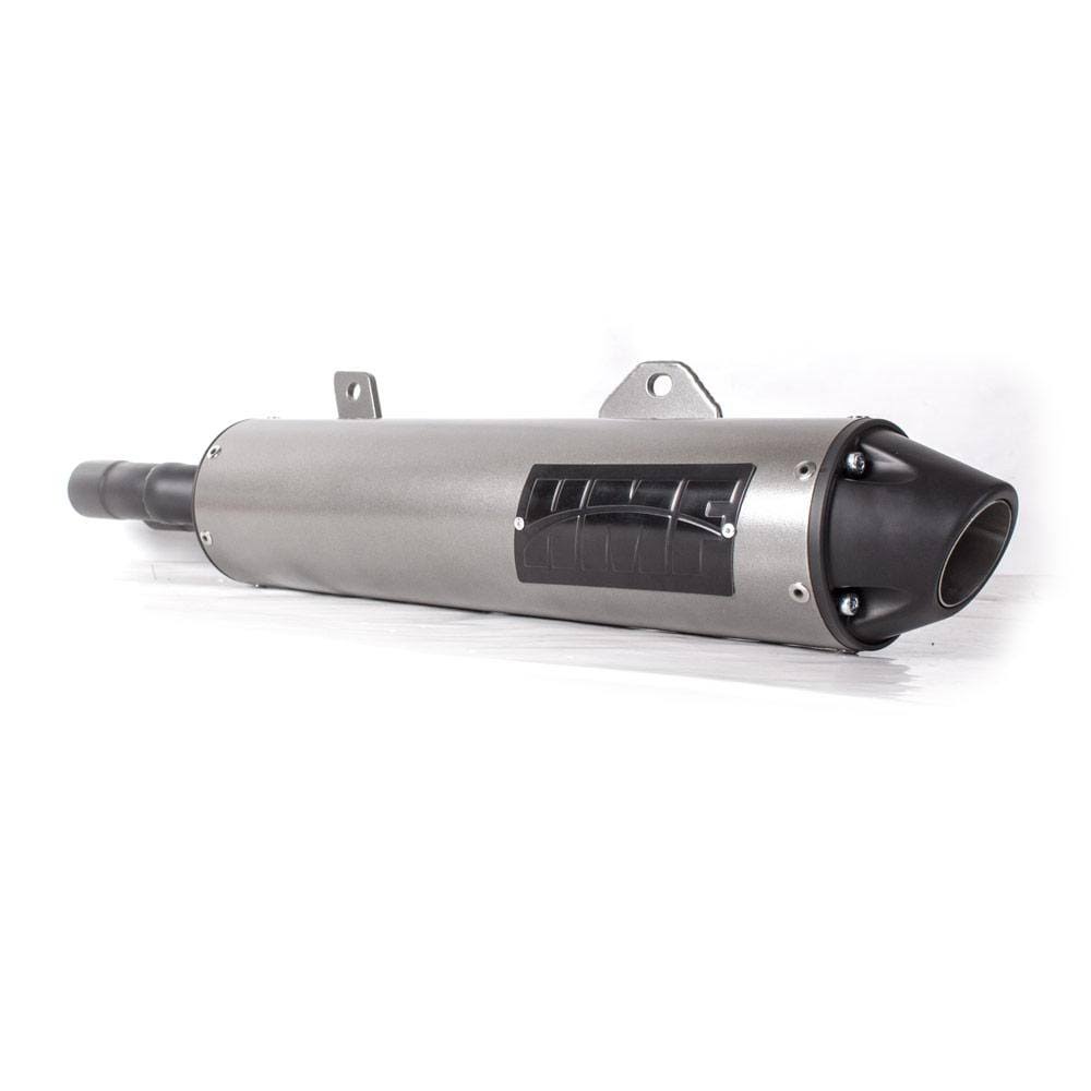 HMF Racing Brushed Performance 3/4 System Exhaust for Kawasaki Brute Force 750 15-20 End Cap- Turn-Down-Brushed