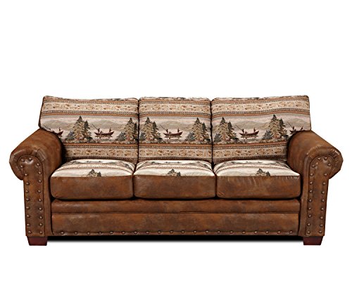 American Furniture Classics Deer Valley Lodge Sofa, Large, Tapestry
